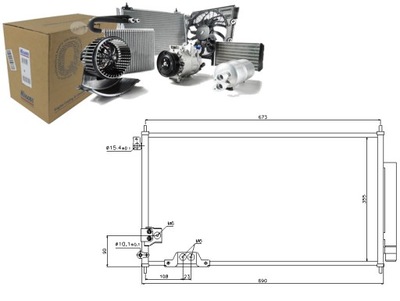 КОНДЕНСАТОР РАДИАТОР КОНДИЦИОНЕРА NISSENS 80110SEFE