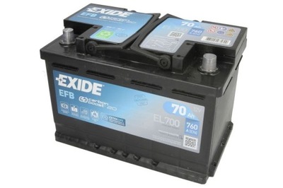 BATERÍA EXIDE 12V 70AH/760A START&STOP P+  