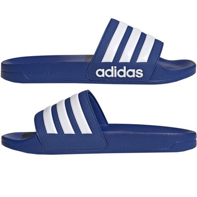 ADIDAS KLAPKI MĘSKIE BASENOWE NIEBIESKIE PLAŻOWE GW1048 R. 44,5