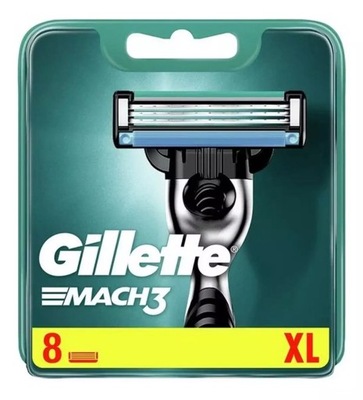 Gillette Mach3 Wymienne ostrza do maszynki 8szt.