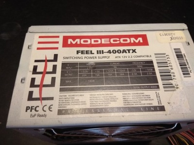 Zasilacz MODECOM FEEL III-400ATX 400 W