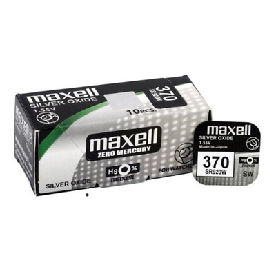 Bateria DO ZEGARKÓW srebrowa mini Maxell 370 SR69
