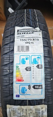 155/70/19 TIRE BMW I3 BRIDGESTONE BLIZZAK LM-500  