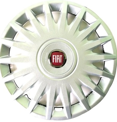 WHEEL COVER FIAT STILO 03-07 ORIGINAL 51743518 RED LOGO  