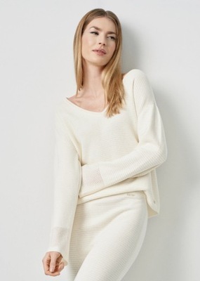 OCHNIK Kremowy sweter damski SWEDT-0204-81 r. S