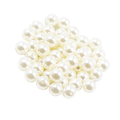 Okrągłe perłowe luźne koraliki z otworem do