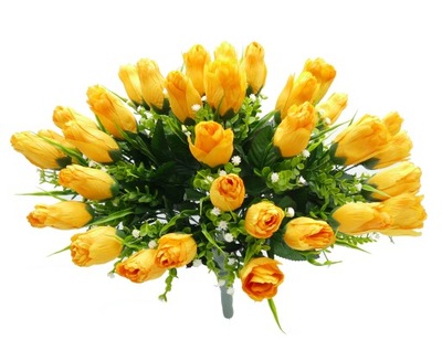 Bukiet sztucznych kwiatów Tulipanowiec Żółty