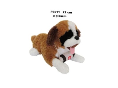 PIES BERNARDYN Z GŁOSEM 22CM