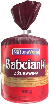 TALARKI BABCIANKI Z ŻURAWINĄ NATURAVENA 100G