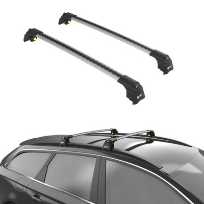 TURTLE MALETERO DE TECHO AIR-2 PARA BMW 2-SERIES ACTIVE TOURER (F45) SREBRO  