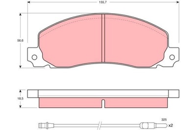 PADS BRAKE TRW GDB344  