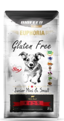 Biofeed Euphoria Gluten Free Junior Mini & Small Beef Wołowina 12kg