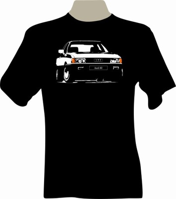 KOSZULKA T-SHIRT CON NADRUKIEM PARA FANA AUDI 80 B3  