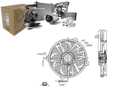 Nissens 85605 вентилятор, охолодження двигуна фото №1