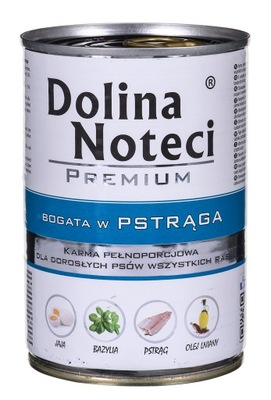 Mokra karma Dolina Noteci Premium pstrąg 0,4 kg