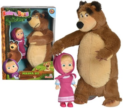 Lalka Masza i Niedźwiedź Simba 28 cm