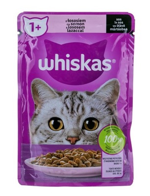 WHISKAS Adult Łosoś w sosie saszetka 85g