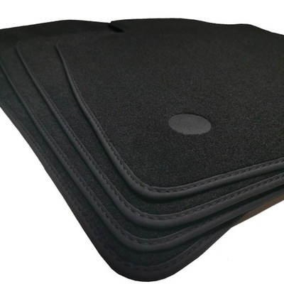 ALFOMBRILLAS DE FELPA PARA ALFA ROMEO 156 (1997-2006) NEGRO PRESTIGE  