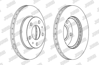 DISCOS DE FRENADO PARTE DELANTERA JURID 563021J  