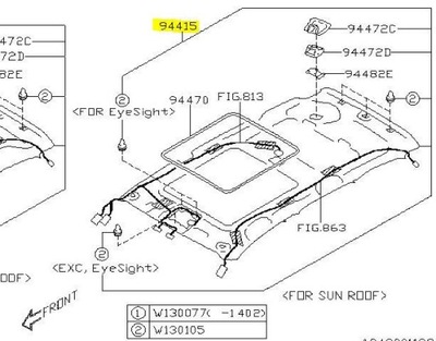 Стеля subaru forester iv nowa 2016-2018 фото №1