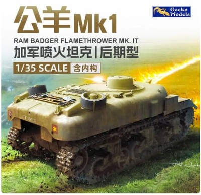 Ram Badger Flamethrower Mk. II Gecko Models 35GM0086 skala 1/35