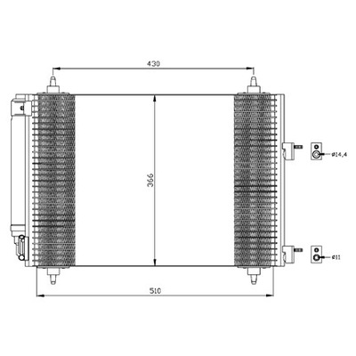 РАДИАТОР КОНДИЦИОНЕРА PEUGEOT