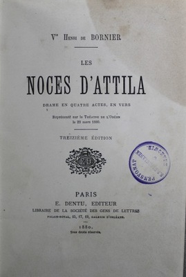 Noces DAttila 1880 r.