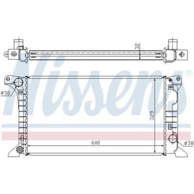 Радиатор воды ford transit ford transit 85-92 фото №1