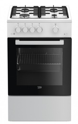 BEKO FSG52020FW Kuchnia gazowa z piekarnikiem gazowym szer. 50cm