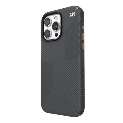 Speck Presidio2 Grip - Etui iPhone 15 Pro Max (Charcoal Grey / Cool Bronze