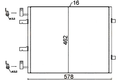 Hella конденсатор кондиционера nissan primastar dci фото №1