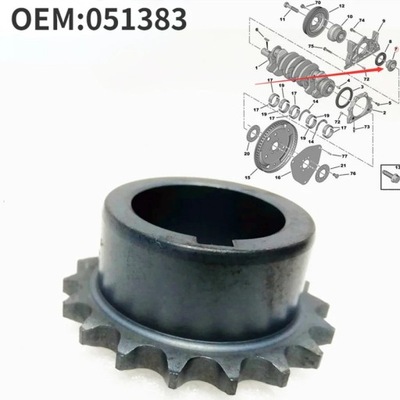 051383 CAR ENGINE OIL PUMP DRIVE GEAR TIMING SPACER PARA PEUGEOT 206/~49061  