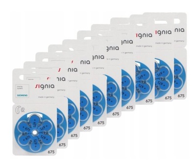 Baterie Słuchowe Signia 675 MF PR44 Siemens 60 szt