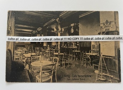 Elbląg Elbing Cafe Kaiserkrone 1922r