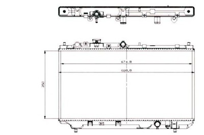 RADUADOR MAZDA 323F 2,0D TD NRF  