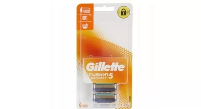 GILLETTE FUSION 5 SPORT WKŁADY NOŻYKI 4 SZT