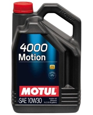 MOTUL 100334 ALYVA VARIKLIO 10W/30 4000 MOTION 5L 