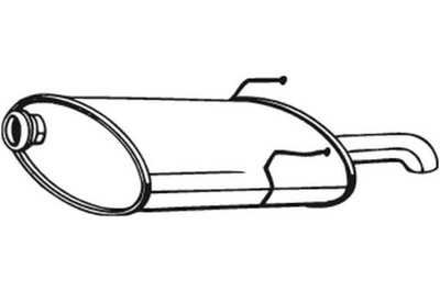 BOSAL ГЛУШИТЕЛЬ СИСТЕМЫ ВЫХЛОПНОЙ ЗАД PEUGEOT 406 2.0D 2.2D 02.99-10.04