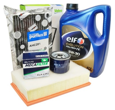 Набір 3 фільтрів 5w30 5l renault fluence 1.5 dci фото №1