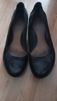 Clarks buty koturny ze skóry naturalnej r38 - 38.5