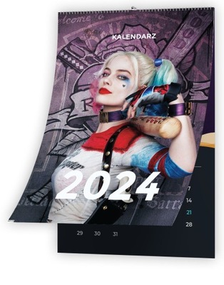 KALENDARZ 2024 13 STRON A4 HARLEY QUINN