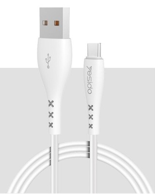 KABEL USB-C Typ C 2.4A 100cm Biały