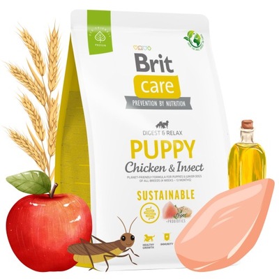 Karma Sucha Dla Psa Brit Care Sustainable Puppy Chicken & Insect 3kg