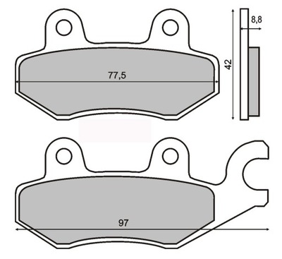 ZAPATAS DE FRENADO RMS S23 RMS 22 510 0350  