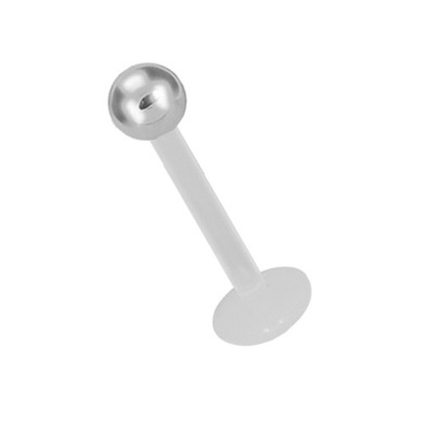 BIOPLAST labret 1,6x10 TR kulka tytan 4mm