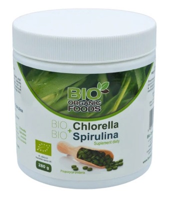 BIO ORGANIC FOODS Chlorella + Spirulina Tabletki