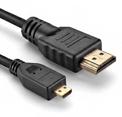 Kabel HDMI - MICRO HDMI GOLD 4K UHD 1.4 FULL HD 3M