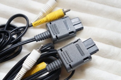 NINTENDO kabel AV NES SNES GameCube N64 Oryginał