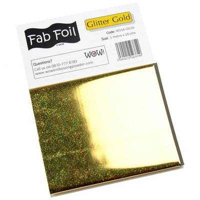 FOLIA DO ZŁOCEŃ transferu Fabulous Foil Wow! brokatowe złoto