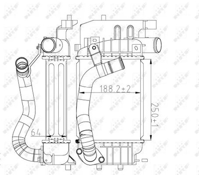 30785 РАДІАТОР ІНТЕРКУЛЕР TRAFIC II 1.9DCI